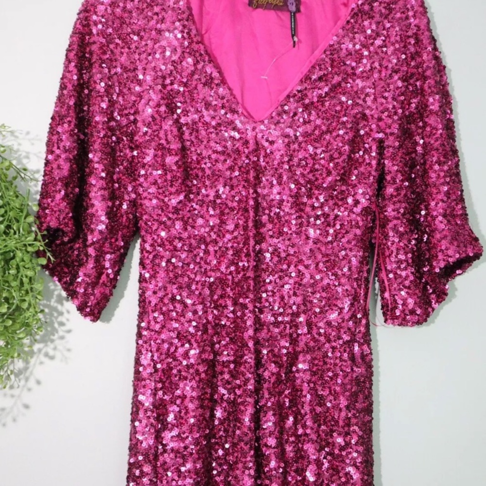 Free People Party Girl Mini Dress sz 4 - Picture 6 of 7